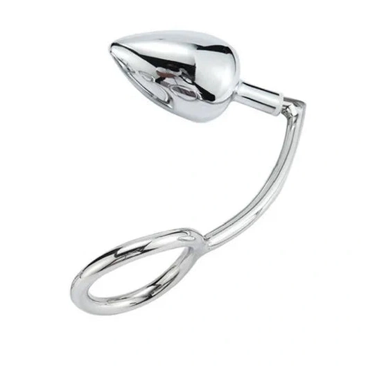 Anal Hooks Steel Cock DiscreetChoice Hook with Stainless Ring Anal 4663 Set 0913